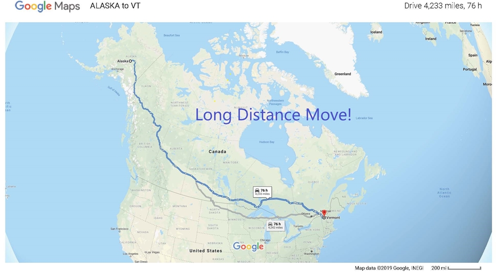 Long distance move