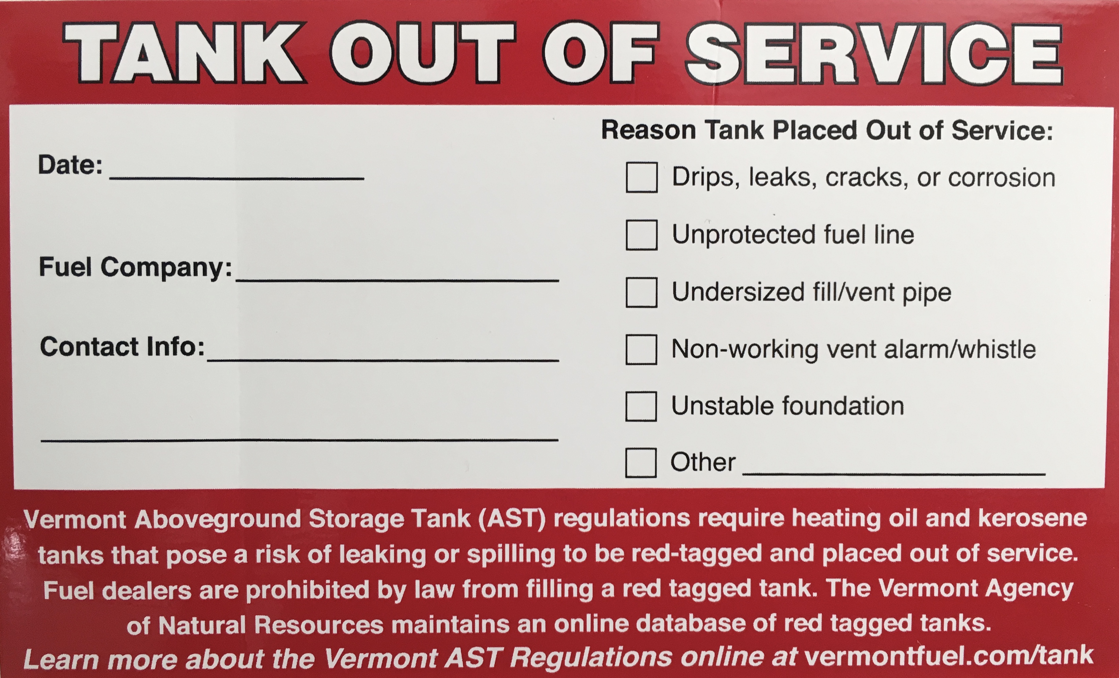 Residential Heating Oil Tank Removal Replacement Financial Assistance Program Department Of Environmental Conservation